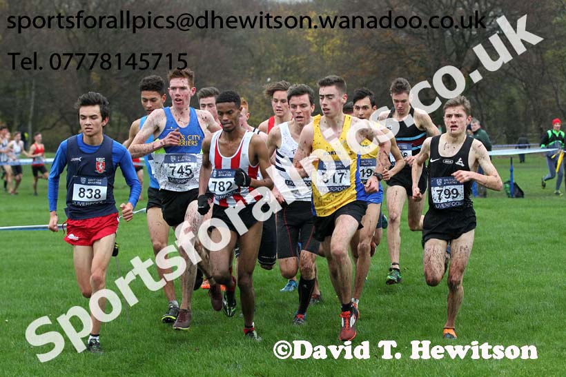 Mens under-20s, British Athletics Liverpool Cross Challenge, Sefton Park, Liverpool. Photo: David T. Hewitson/Sports for All Pics